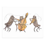Cricket Band with Horn, Cello & Violin Postcards