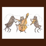 Cricket Band with Horn, Cello & Violin postcards