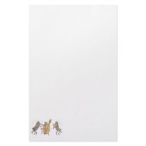 Cricket Band with Horn, Cello & Violin Personalized Stationery