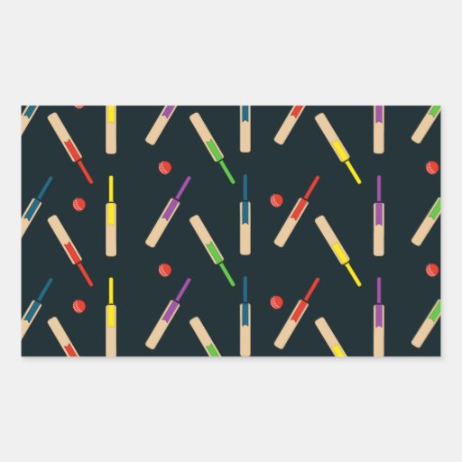 Cricket Bats and Balls Stickers Zazzle