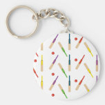 Cricket bats/ balls Key Chain