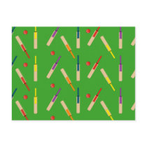 Cricket bats/ balls Post Card