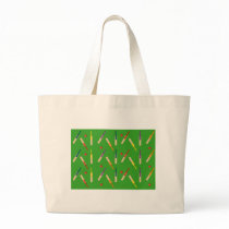 Cricket bats/ balls with green background Bag