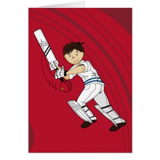 Cricket Batsman Card card