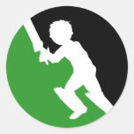 Cricket Batsman Sticker