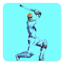 CRICKET BATTER MAN STICKER