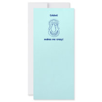 Cricket Drives Me Crazy Rack Card Template