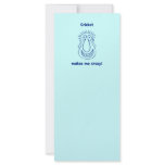 Cricket Drives Me Crazy Rack Card Template
