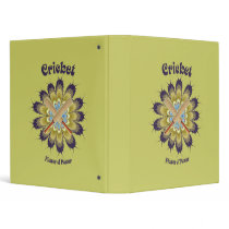 Cricket Flower of Power 3 Ring Binders