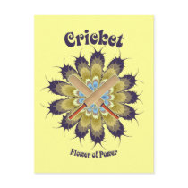 Cricket Flower of Power Postcards