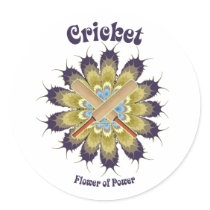 Cricket Flower of Power Stickers