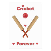 Cricket Forever Hearts Business Card Templates