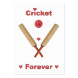 Cricket Forever Hearts Business Card Templates