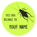 Cricket Label stickers by silhouette_emporium Cricket Label stickers