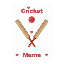 Cricket Mama Hearts business cards by HappyDoggies Cricket Mama Hearts business cards