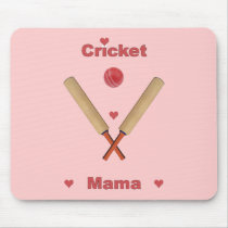 Cricket Mama Hearts Mousepad