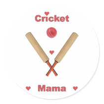 Cricket Mama Hearts Stickers