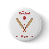 Cricket Mom Hearts Buttons
