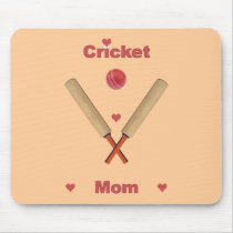 Cricket Mom Hearts Mousepad