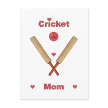 Cricket Mom Hearts Post Card