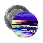 "Cricket Night Sea"  CricketDiane Ocean Art Pinback Buttons