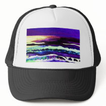 "Cricket Night Sea"  CricketDiane Ocean Art Trucker Hats