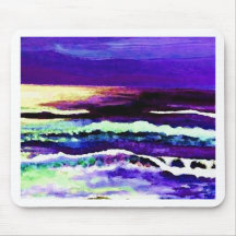 "Cricket Night Sea"  CricketDiane Ocean Art Mouse Pads