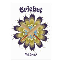 Cricket Not Drugs Business Card Template
