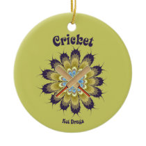 Cricket Not Drugs Ornament