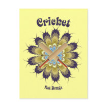 Cricket Not Drugs Post Cards