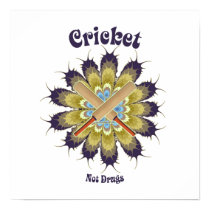 Cricket Not Drugs Posters