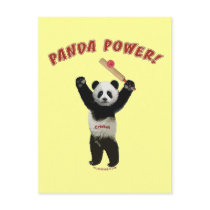 Cricket Panda Power Post Card