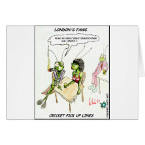 Cricket Pick-Up Lines Funny Gifts Tees Collectible cards