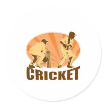 cricket player batsman batting retro stickers