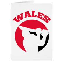 cricket player batsman Wales retro Greeting Cards
