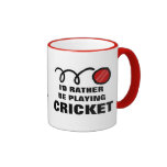 Cricket player mug with funny quote