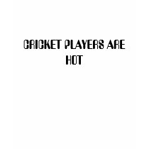 CRICKET PLAYERS ARE HOT t-shirts
