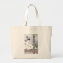 Cricket Serenade Girl in Bedroom Canvas Bag