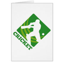 cricket sports batsman batting shield card