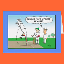 Cricket Wicket - Funny Birthday cards