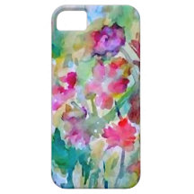 CricketDiane Flower Garden Watercolor Abstract iPhone 5 Cover