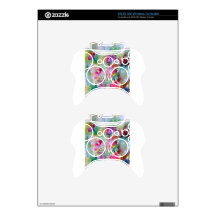CricketDiane Flower Garden Watercolor Abstract Xbox 360 Controller Skin