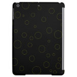 CricketDiane iPad Case Black Gold Modern Pattern