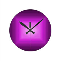 cricketdiane magenta square immersed in magenta wallclock
