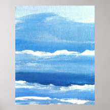 CricketDiane Ocean Poster Cloudy Changes in Sea