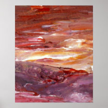 CricketDiane Ocean Poster Golden Sunrise