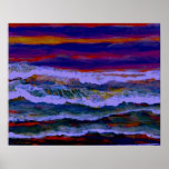 CricketDiane Ocean Poster - Sunset Waters 2