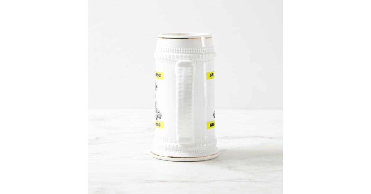 Crime Scene Beer Stein | Zazzle