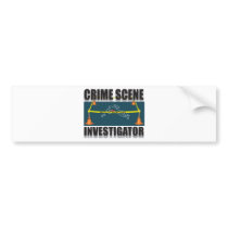 CRIME SCENE INVESTIGATOR BUMPER STICKERS