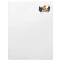 Crime Scene Map with Police and Body Outline Personalized Letterhead